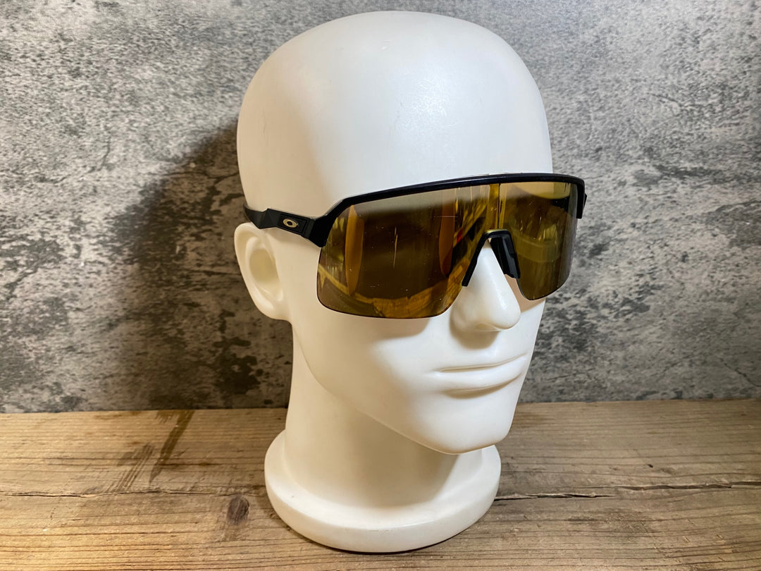 KG538 オークリー OAKLEY SUTRO Lite サングラス アイウェア 黒 PRIZM ROAD レンズ傷