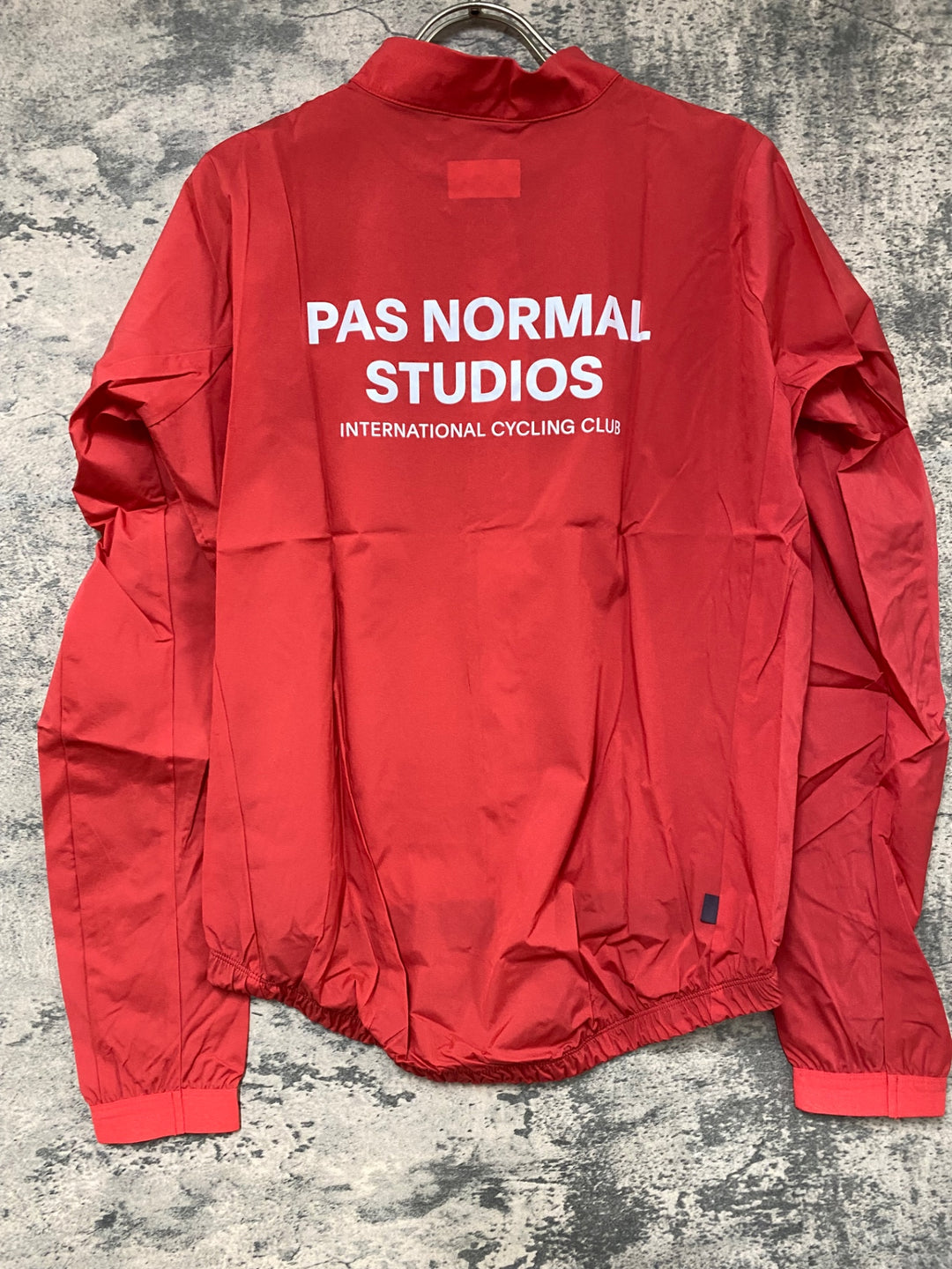 JY627 パスノーマルスタジオ PAS NORMAL STUDIOS MENS STOW AWAY JACKET 長袖 ウィンドブレーカー 赤 L 未使用