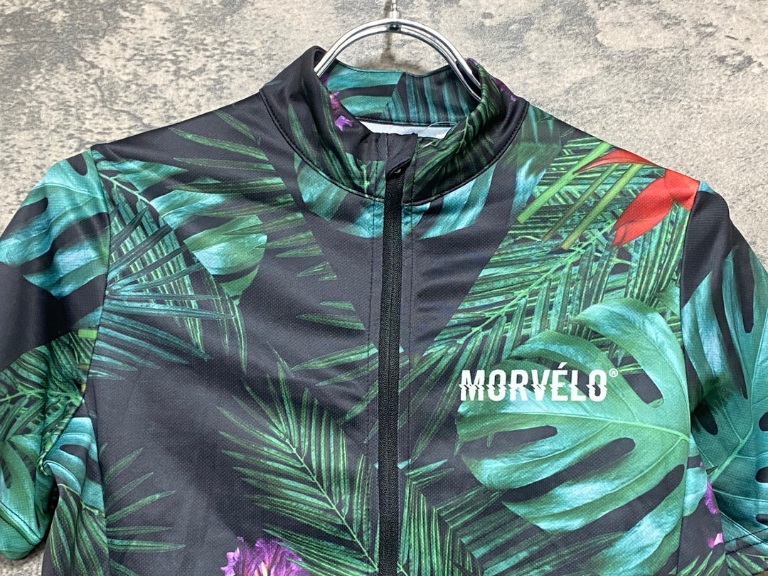KJ265 モルベロ MORVELO 半袖 サイクルジャージ 緑 XS