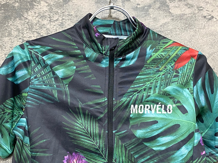 KJ265 モルベロ MORVELO 半袖 サイクルジャージ 緑 XS