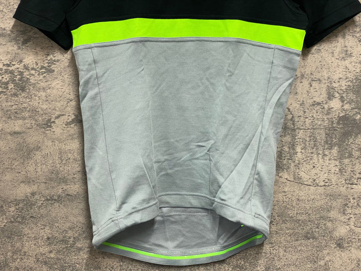 JV230 ラファ Rapha CLUB JERSEY 半袖 サイクルジャージ 黒 グレー S