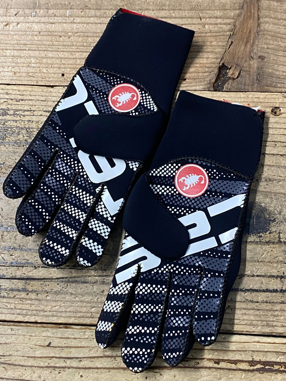 JZ599 カステリ CASTELLI 長指 グローブ 黒 S/M