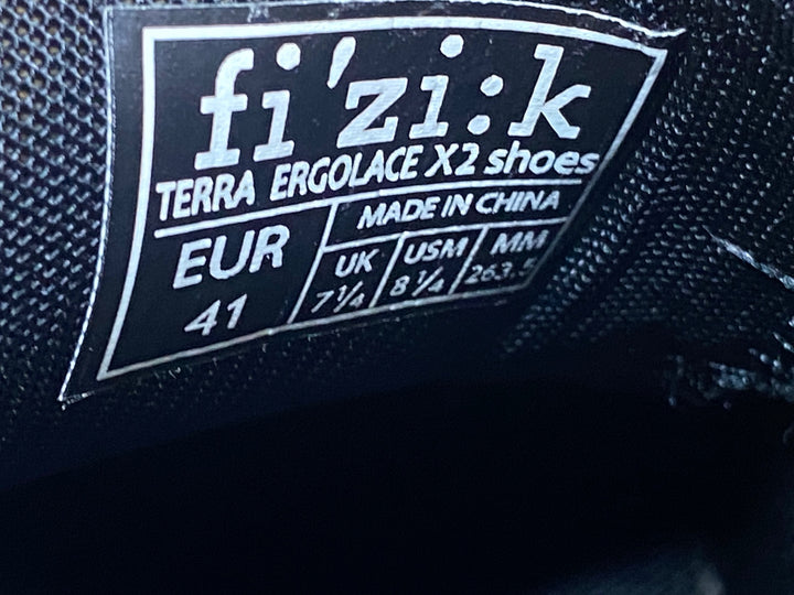 JU189 フィジーク fizik TERRA ERGOLACE X2 SHOES ビンディングシューズ 2穴 黒 EU41