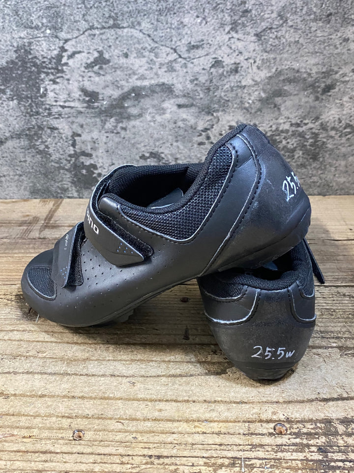 KG414 シマノ SHIMANO RP1 SHRP100-S L ビンディングシューズ 3穴 ブラック EU41 ※ペン字あり