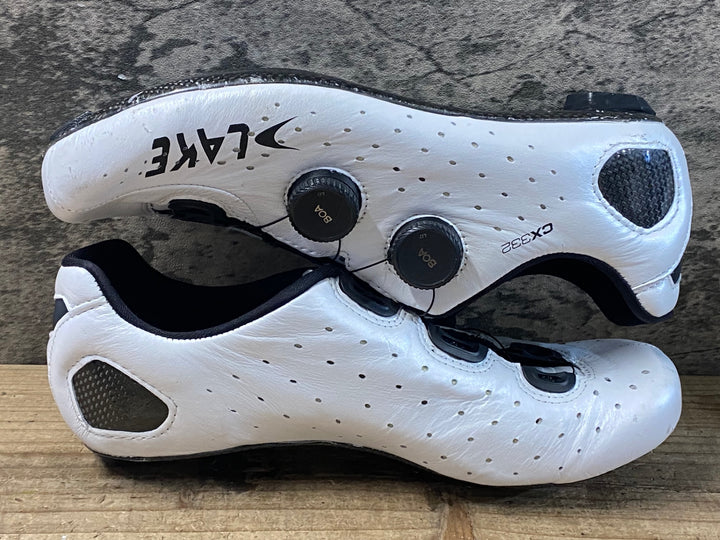 KB487 レイク LAKE CX332 ビンディングシューズ 白 EU41.5 3穴
