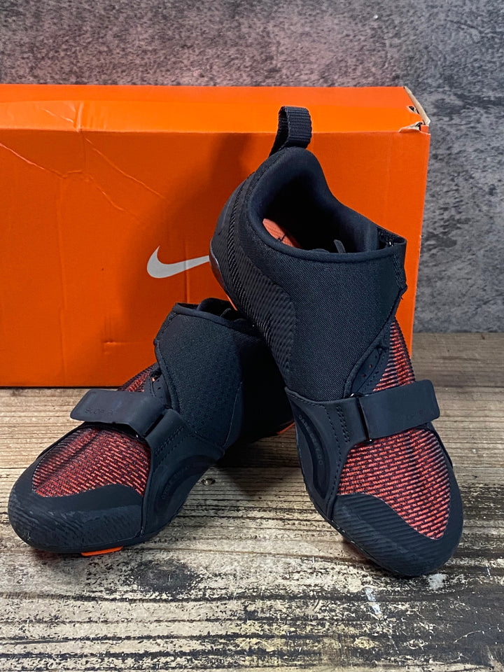 JR156 ナイキ NIKE W NIKE SUPERREP CYCLE ビンディングシューズ 黒オレンジ EU38