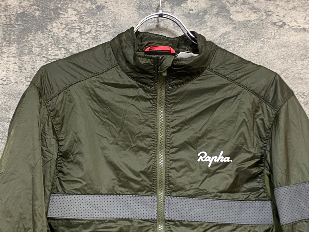 KS437 ラファ Rapha BREVET INSULATED JACKET 長袖 サイクルジャケット 深緑 M