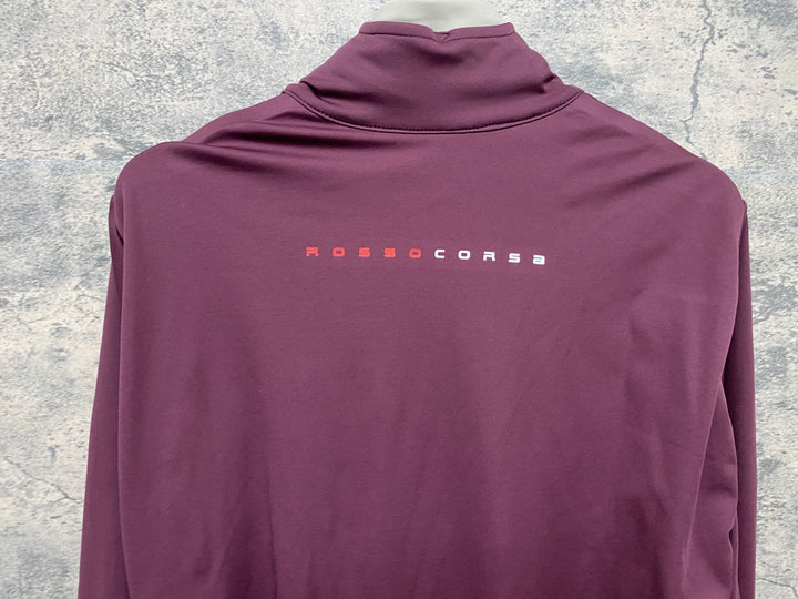 KG693 カステリ CASTELLI ALPHA 150 JACKET 長袖 サイクルジャケット ボルドー L 裏起毛