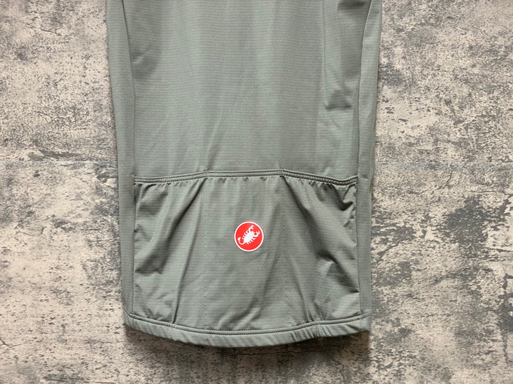 KG813 カステリ CASTELLI ロッソコルサ ROSSO CORSA ジレ サイクルベスト グレー S