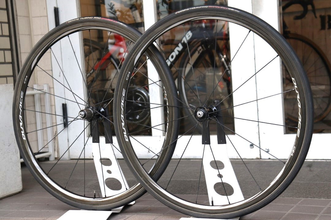 シマノ SHIMANO デュラエース DURA-ACE WH-9000 C24 TU カーボン チューブラー ホイールセット シマノ11S/12S  【横浜店】