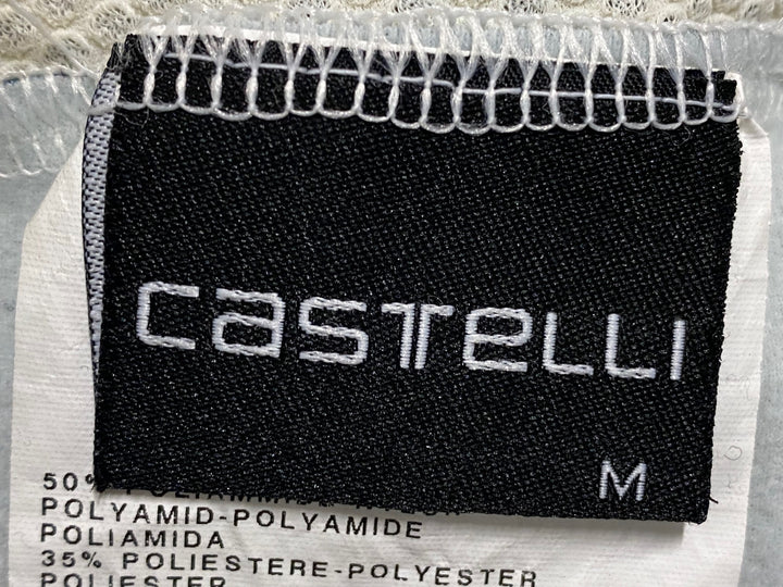 JV210 カステリ CASTELLI ビブタイツ 黒 赤 M 裏起毛 3T