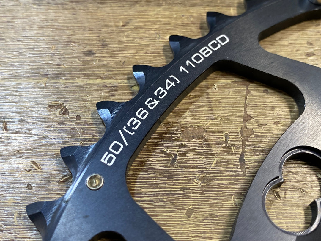 KP672 ローター ROTOR Q-RINGS 楕円 チェーンリングセット 50/34T 10S PCD110 5arm