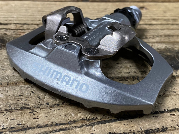 JX057 シマノ SHIMANO PD-A530 ビンディングペダル SPD 片面フラット シルバー