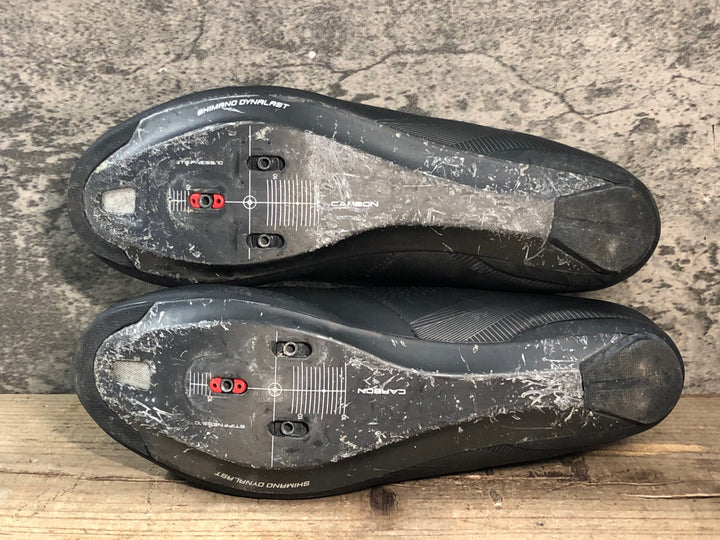 JT593 シマノ SHIMANO RC7 SH-RC701 ビンディングシューズ EU45 黒 3穴