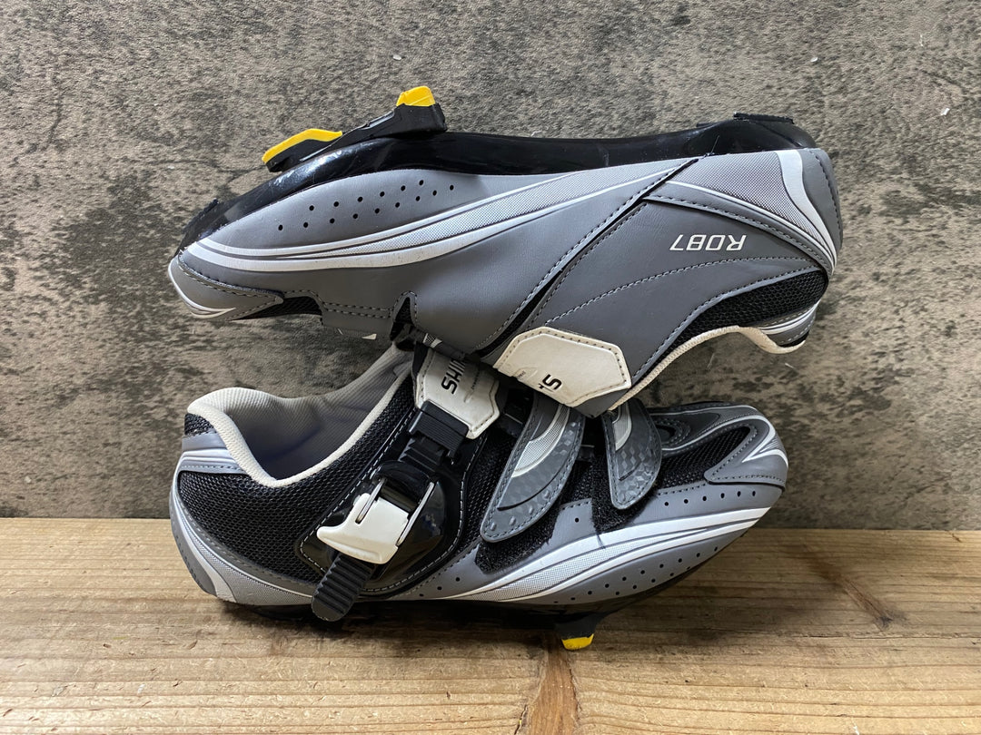 KB088 シマノ SHIMANO R087 SH-R087G ビンディングシューズ 3穴 グレー EU41