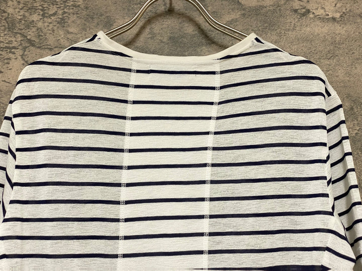 KD066 カフェドシクリステ CAFE DU CYCLISTE PAULINE Men 半袖 サイクルジャージ グラベル 白 ボーダー L