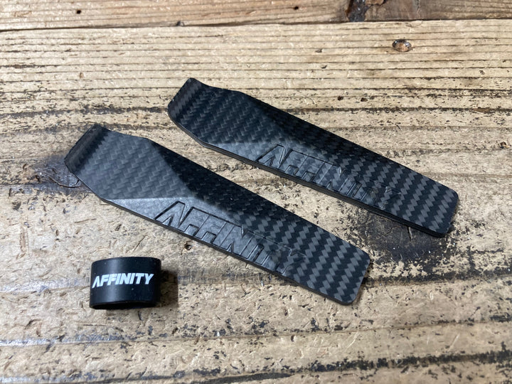 JU968 アフィニティ AFFINITY carbon fiber tire levers タイヤレバー 2本