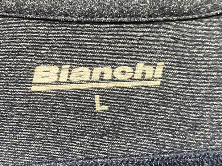 KA106 ビアンキ BIANCHI 長袖 サイクルジャージ 裏起毛 Lサイズ ブラック グレー