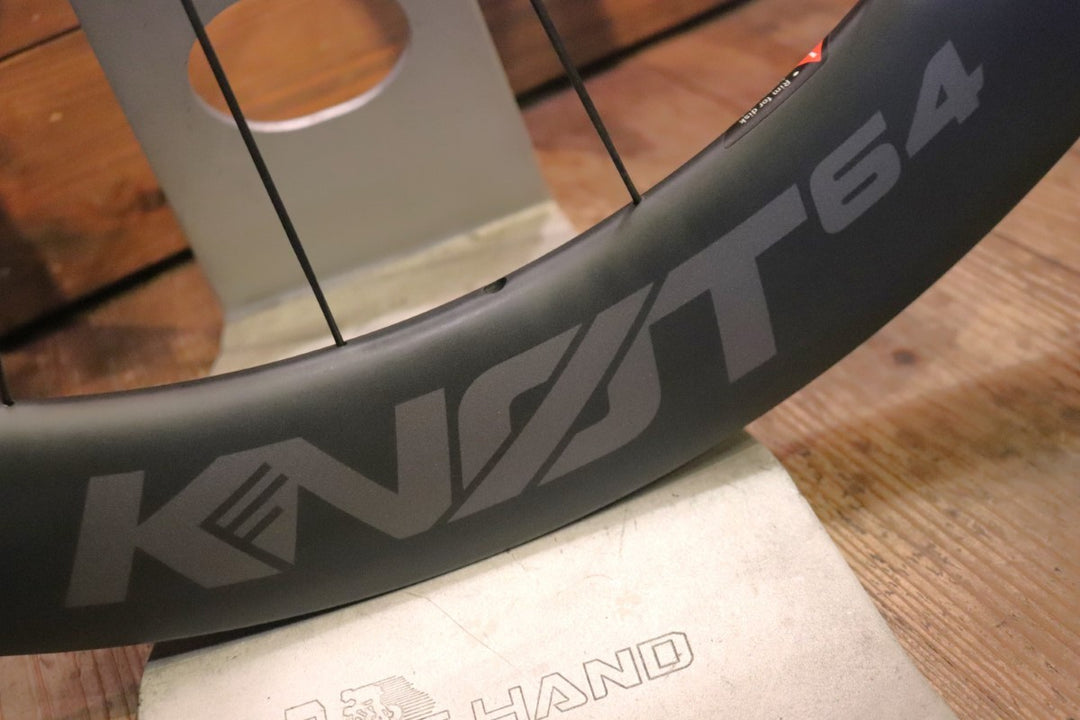 キャノンデール CANNONDALE ホログラム HOLLOWGRAM KNOT64 カーボン チューブレス ディスクブレーキ ホイールセット シマノ12/11S ワイドリム 21C 【東京南麻布店】