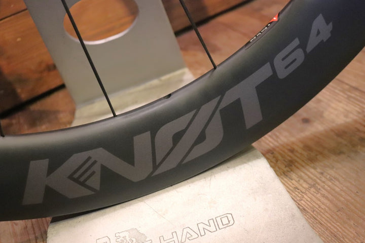 キャノンデール CANNONDALE ホログラム HOLLOWGRAM KNOT64 カーボン チューブレス ディスクブレーキ ホイールセット シマノ12/11S ワイドリム 21C 【東京南麻布店】