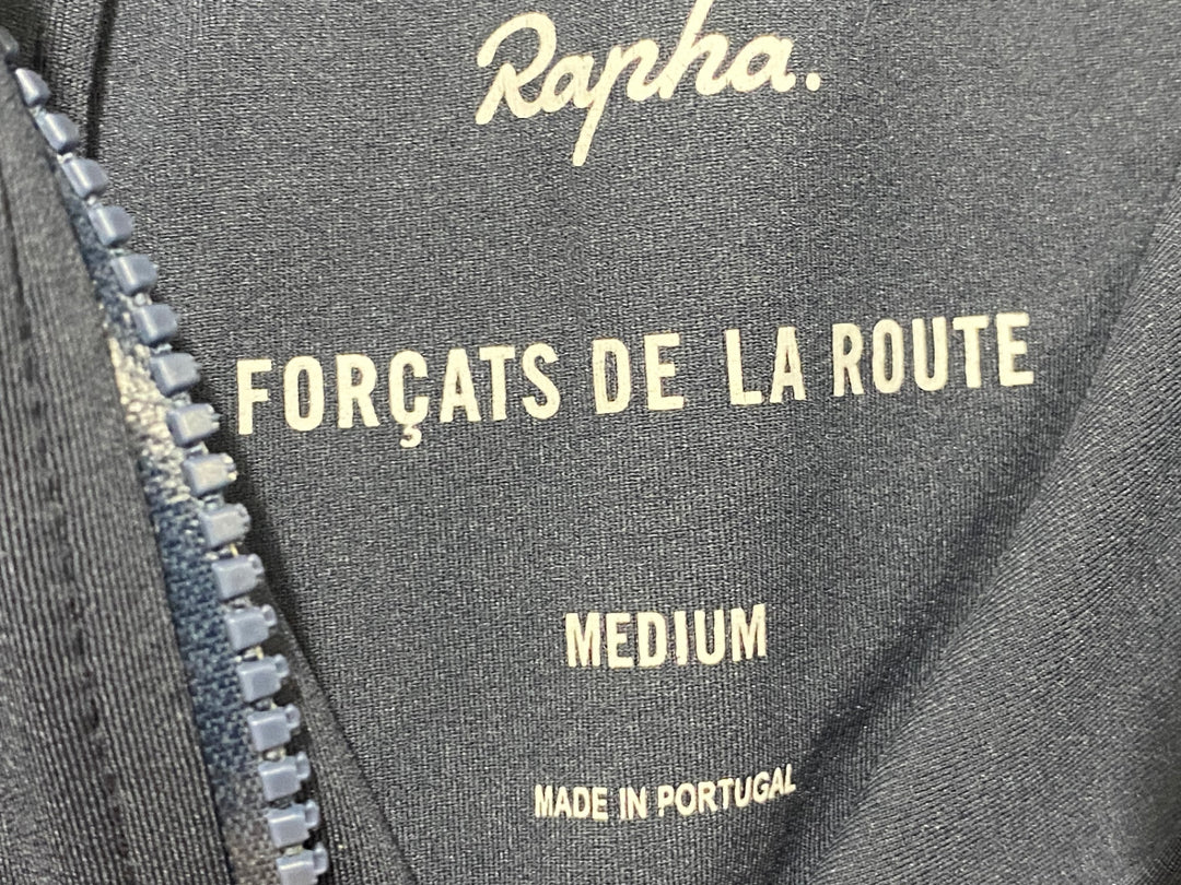 JE918 ラファ RAPHA PROTEAM 防風 半袖 サイクルジャージ M ハーフジップ