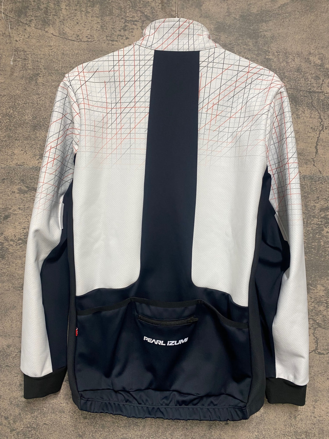 JG792 パールイズミ PEARL iZUMi 長袖 サイクルジャケット 白 黒 M 裏起毛