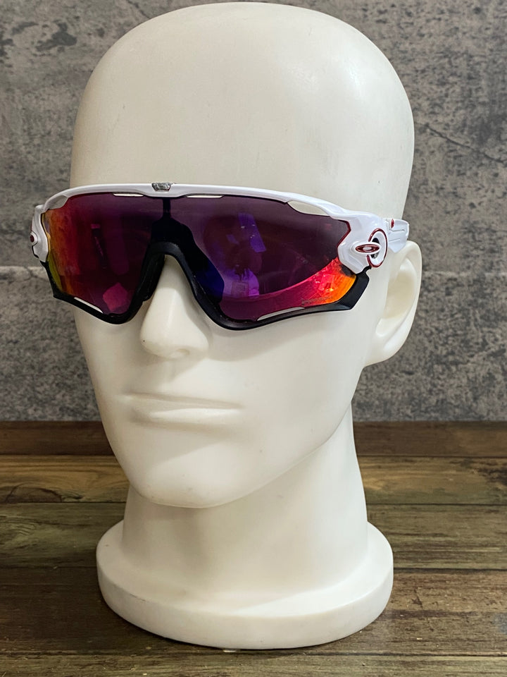 KL069 オークリー OAKLEY JAW BREAKER サングラス アイウェア 白 PRIZM 使用感あり