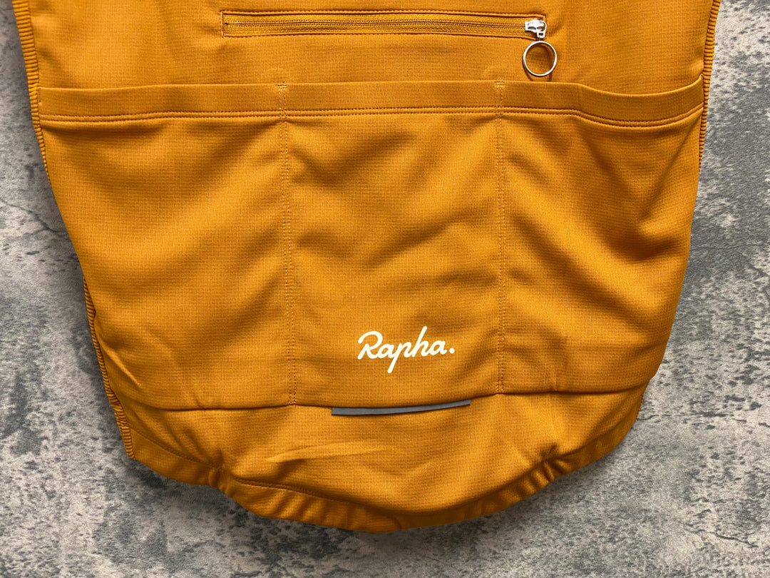 JY678 ラファ Rapha BREVET LIGHTWEIGHT JERSEY 半袖 サイクルジャージ オレンジ L
