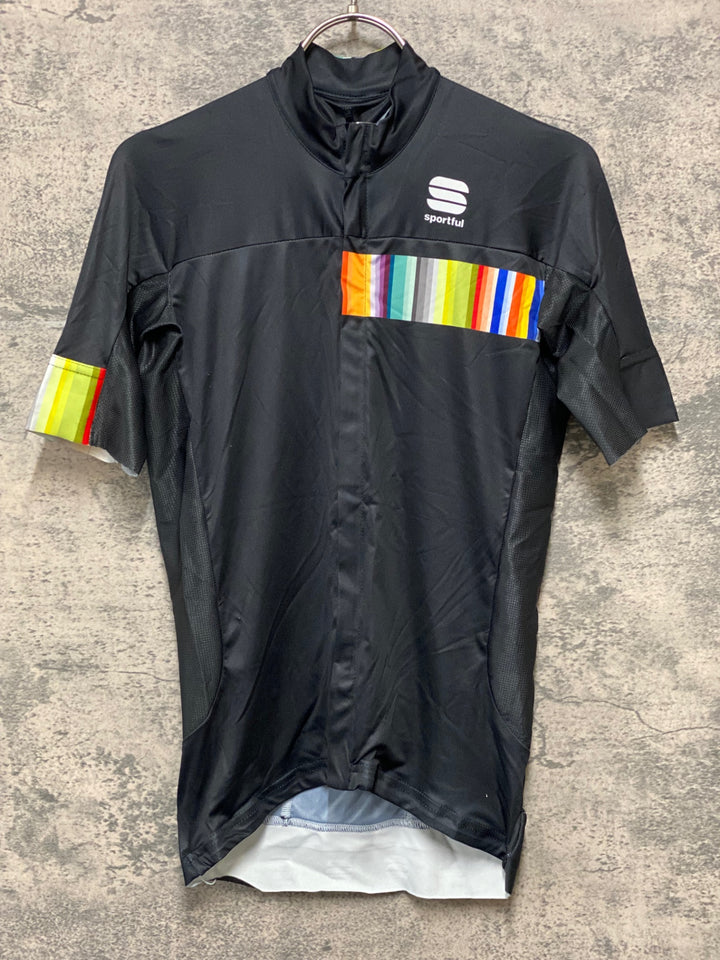 KI164 スポーツフル sportful 半袖 サイクルジャージ 黒 S