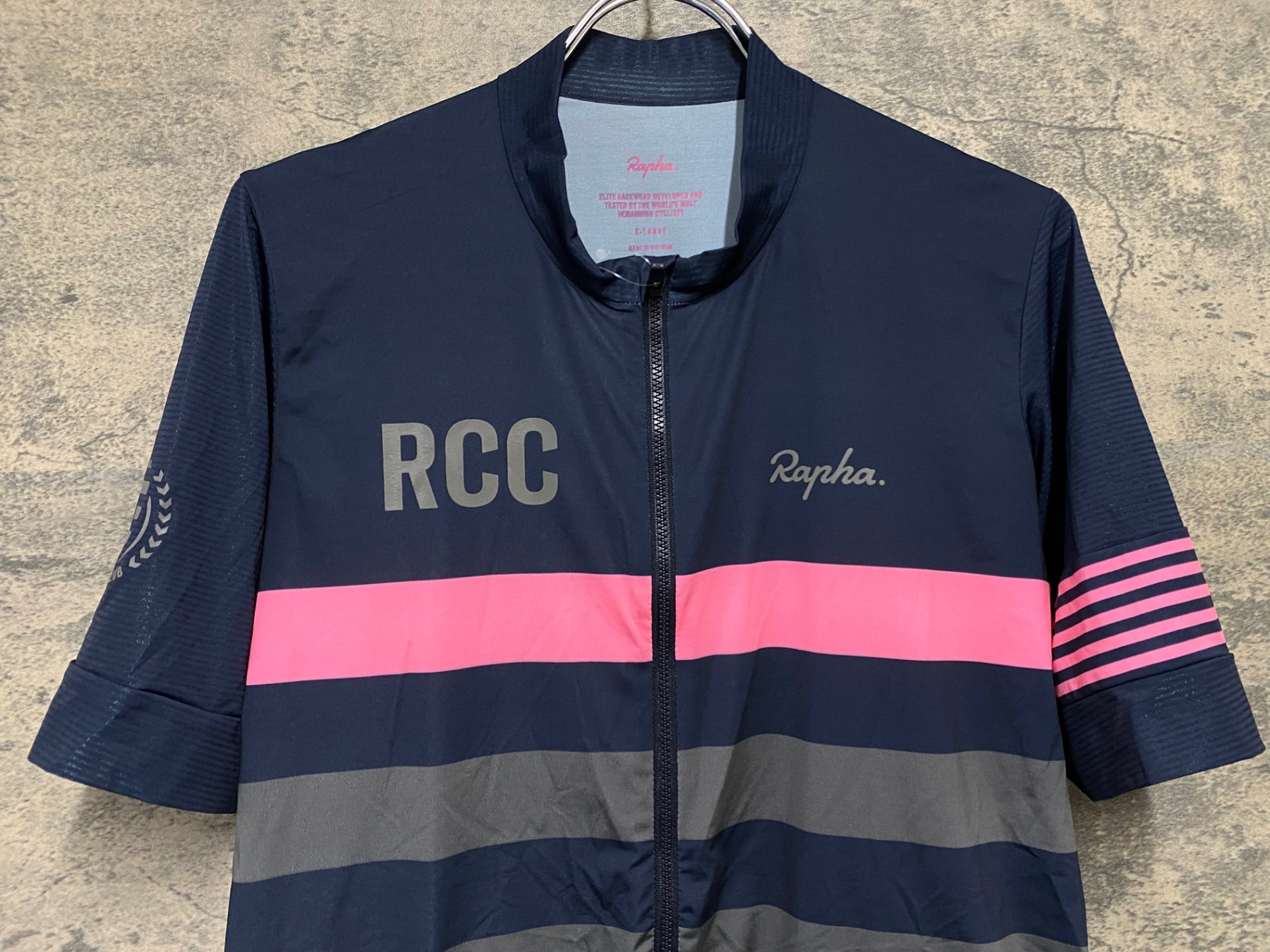 KD248 ラファ Rapha RCC PRO TEAM JERSEY 半袖 サイクルジャージ 濃紺
