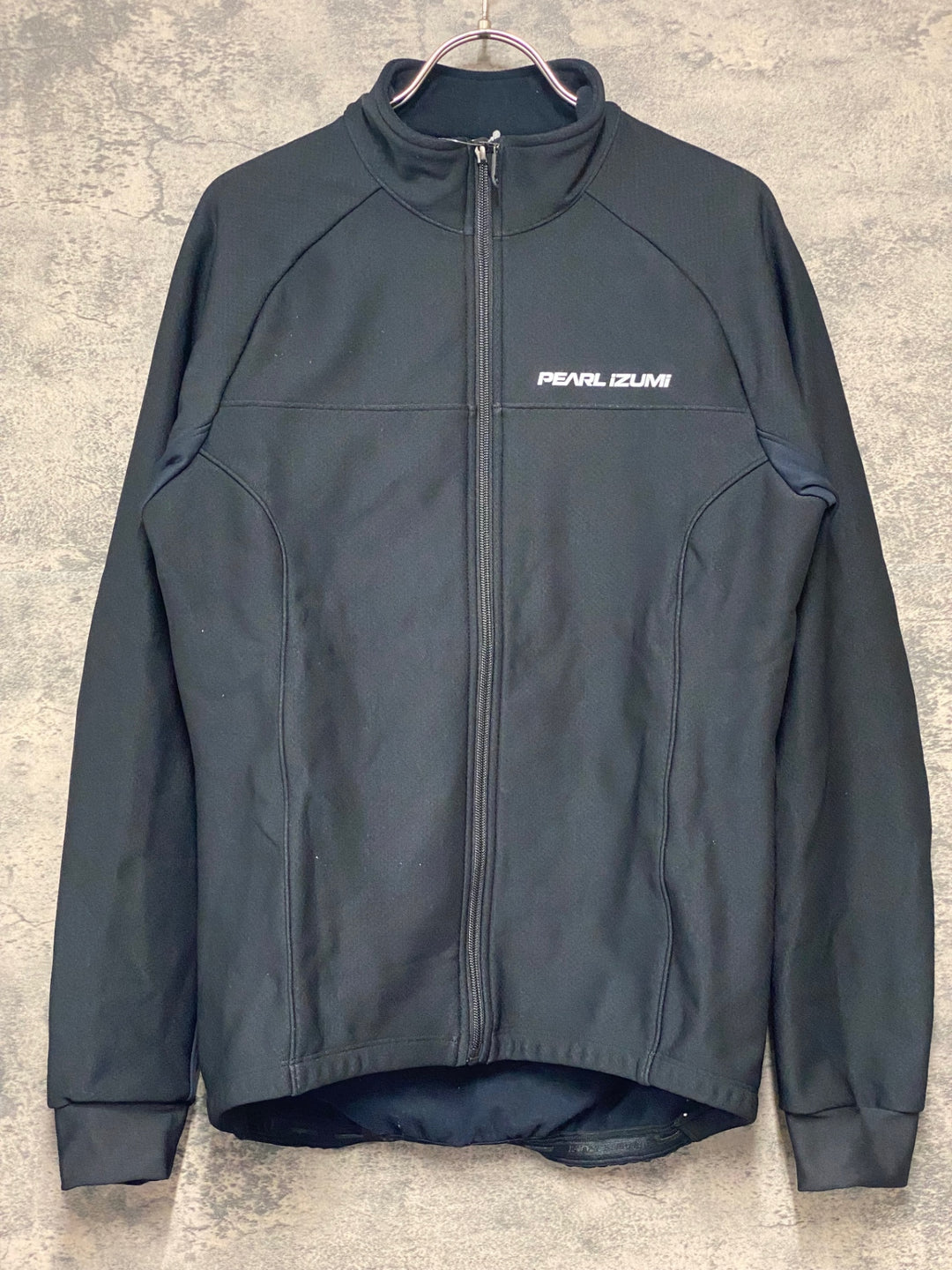 KJ829 パールイズミ PEARL iZUMi 長袖 サイクルジャケット 黒 MEN'S L 裏起毛 赤タグ