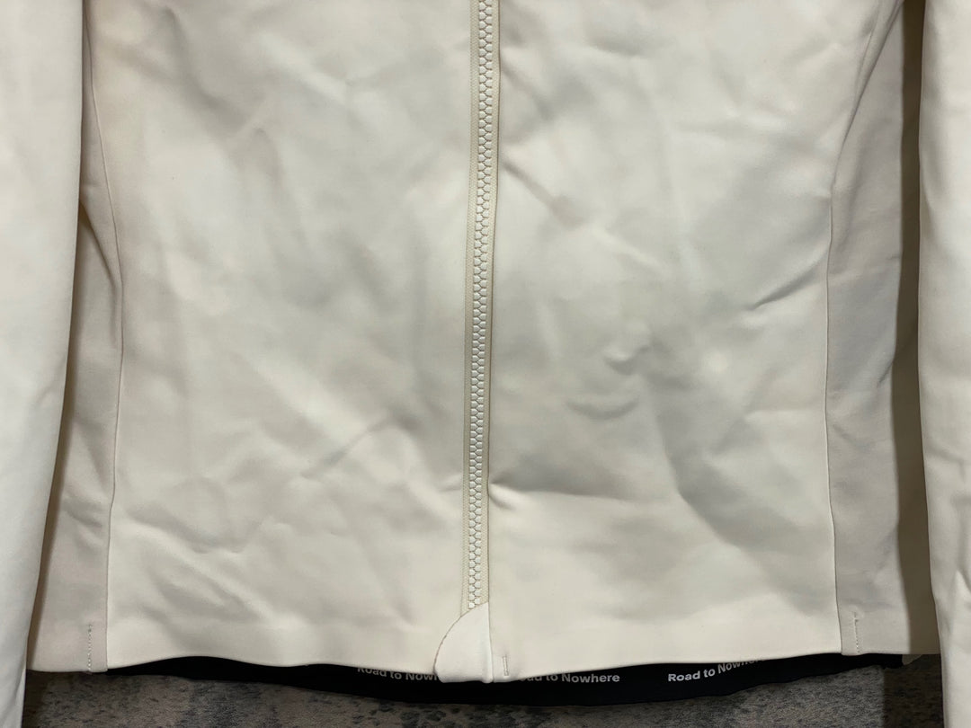 KA556 パスノーマルスタジオ PAS NORMAL STUDIOS MECHANISM THERMAL LONG SLEEVE JERSEY 長袖 サイクルジャージ 白 M 裏起毛 ※汚れ