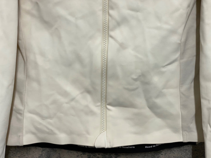 KA556 パスノーマルスタジオ PAS NORMAL STUDIOS MECHANISM THERMAL LONG SLEEVE JERSEY 長袖 サイクルジャージ 白 M 裏起毛 ※汚れ