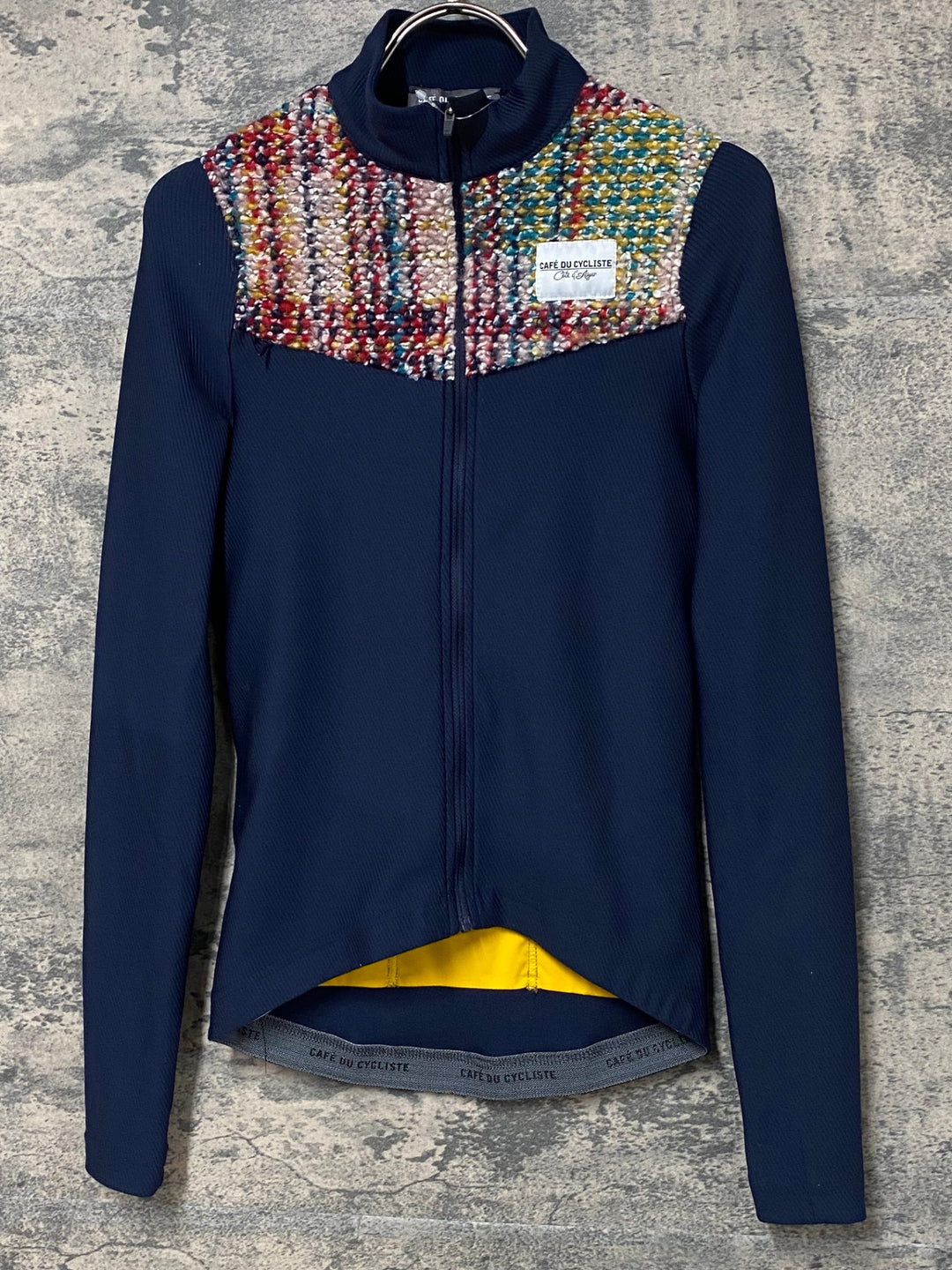 JZ691 カフェドシクリステ Cafe du Cycliste Clemence man 長袖 サイクルジャージ 紺 XS