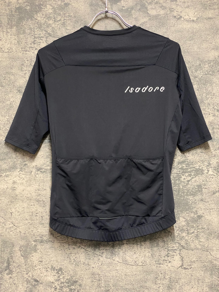 KC890 イザドア Isadore 半袖 サイクルジャージ 黒 S