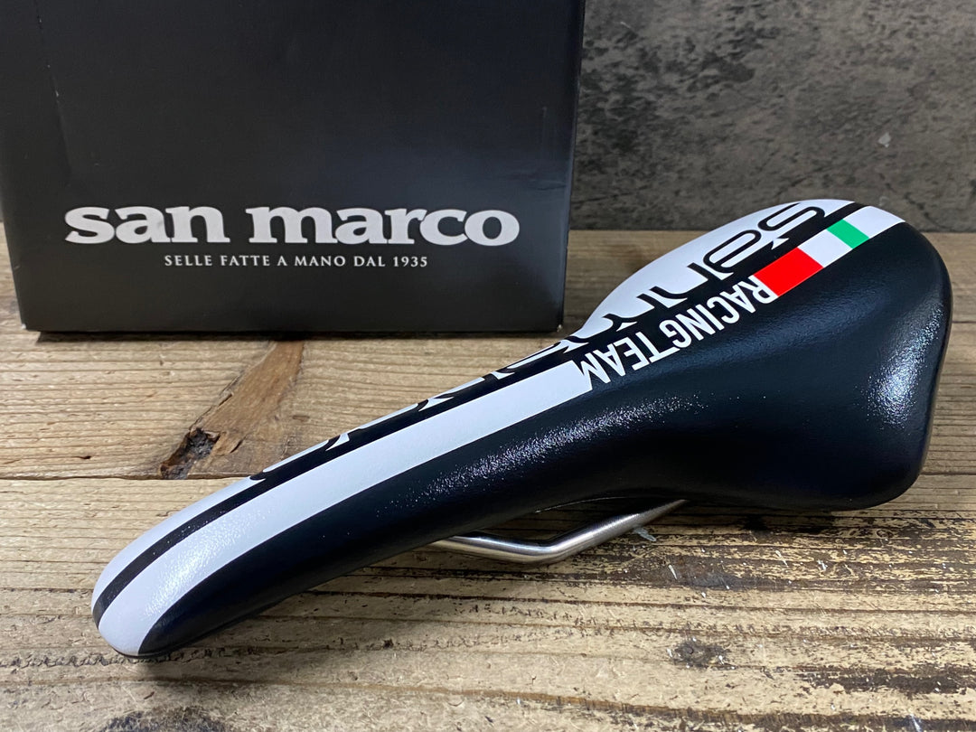 KO317 サンマルコ selle sanmarco concor RACING TEAM サドル 白 黒 134mm XSiLiTE