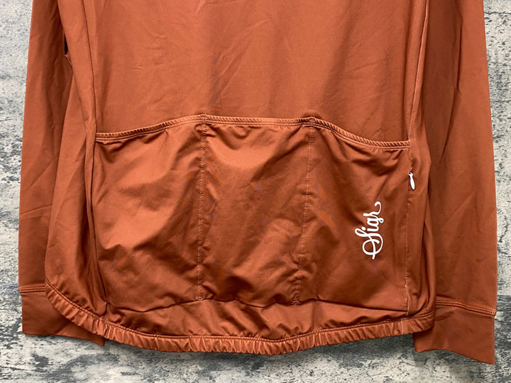 JI117 シーガー Sigr 長袖 サイクルジャージ ブラウン XXL
