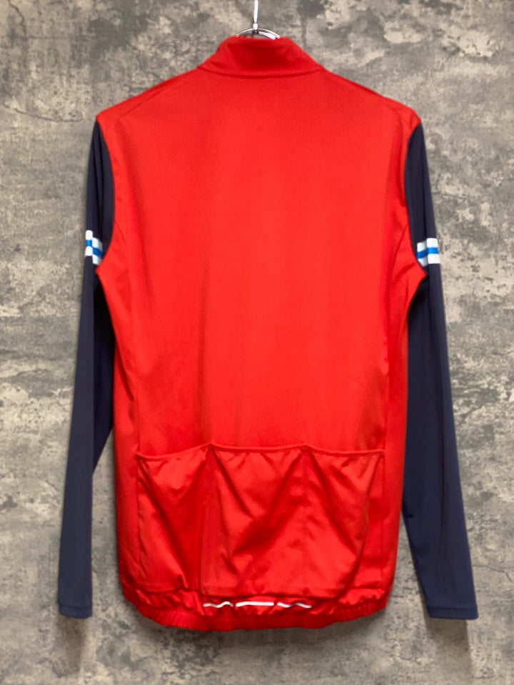KM617 ルコックスポルティフ le coq sportif 長袖 サイクルジャージ 赤 黒 S