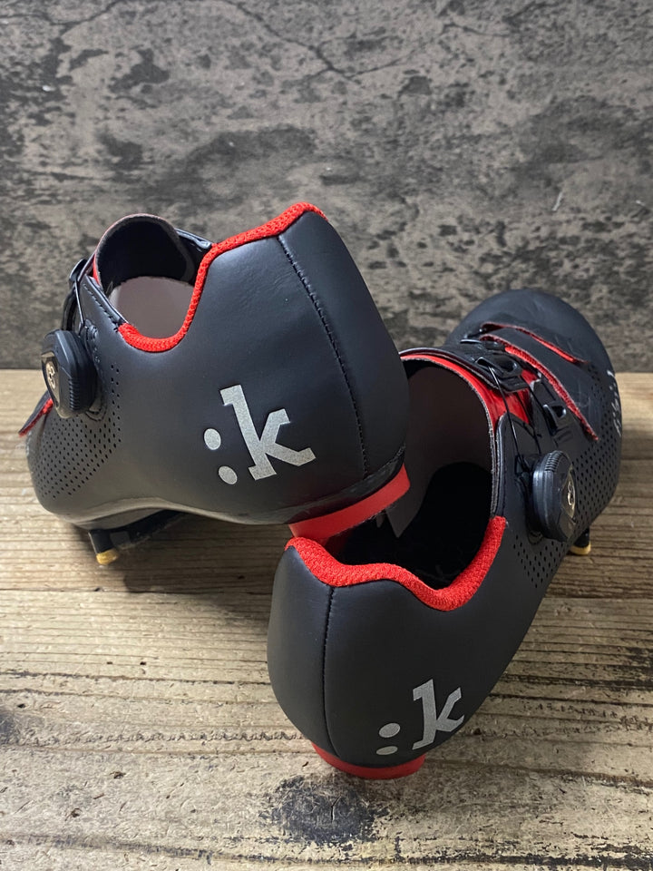 KG206 フィジーク Fizik R4 ROAD BOA ビンディングシューズ EU40 3穴 黒赤