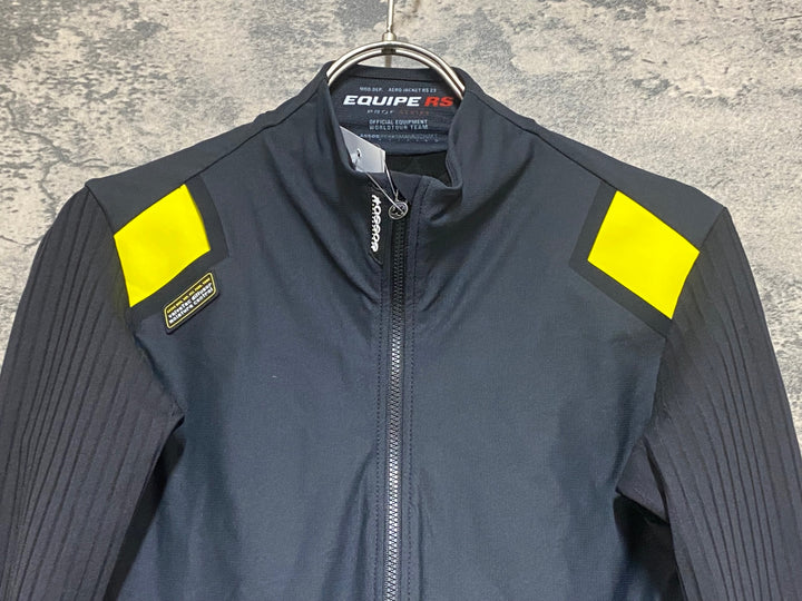 KO414 アソス ASSOS EQUIPE RS PROF SERIES CLIMACOOD 2/3 SPRING FALL 長袖 サイクルジャージ 黒 L 裏起毛