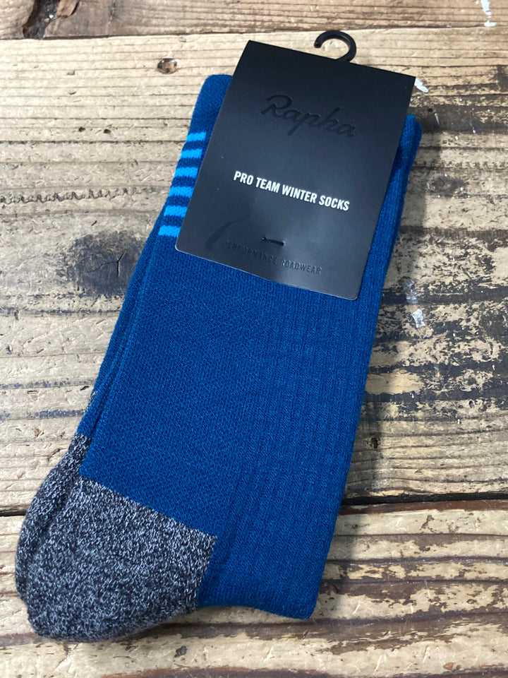 KC700 ラファ Rapha PRO TEAM WINTER SOCKS ソックス 青 L
