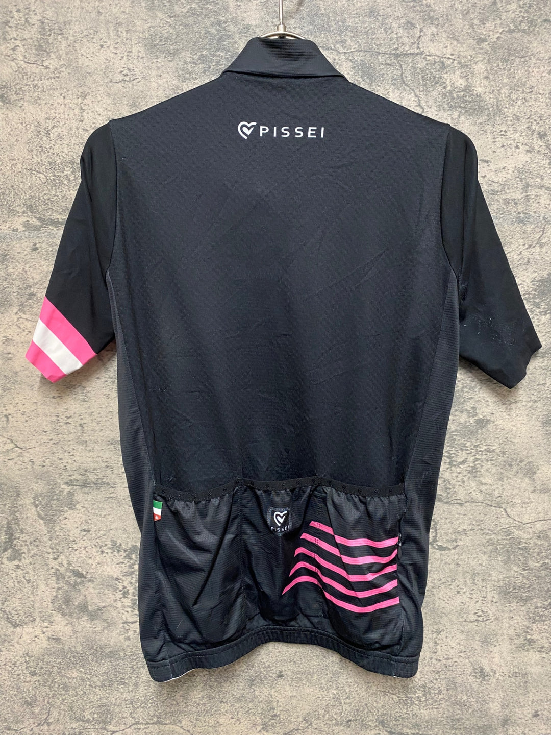 JS118 ピセイ PISSEI 半袖 サイクルジャージ 黒 ピンク M