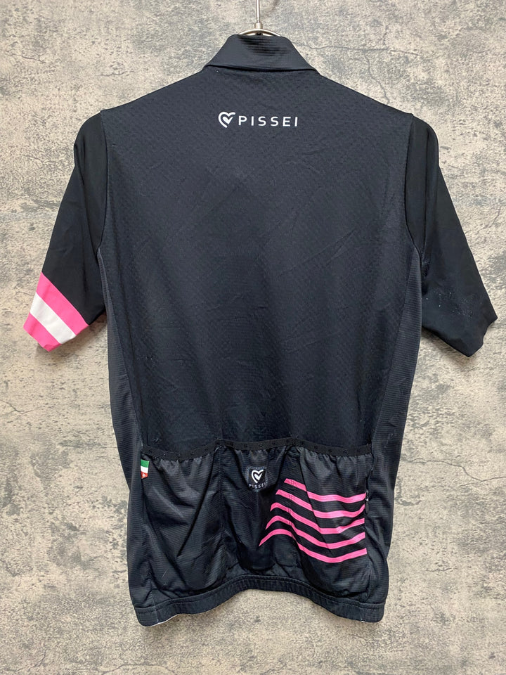JS118 ピセイ PISSEI 半袖 サイクルジャージ 黒 ピンク M