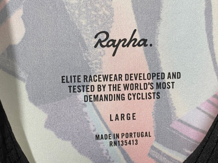 JI378 ラファ Rapha RCC BRAULIO AMADO PRO TEAM FLYWEIGHT JERSEY サイクルジャージ 総柄 L