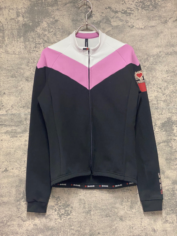 JX563 ビエンメ BEMME 長袖 サイクルジャージ 黒 L 裏起毛