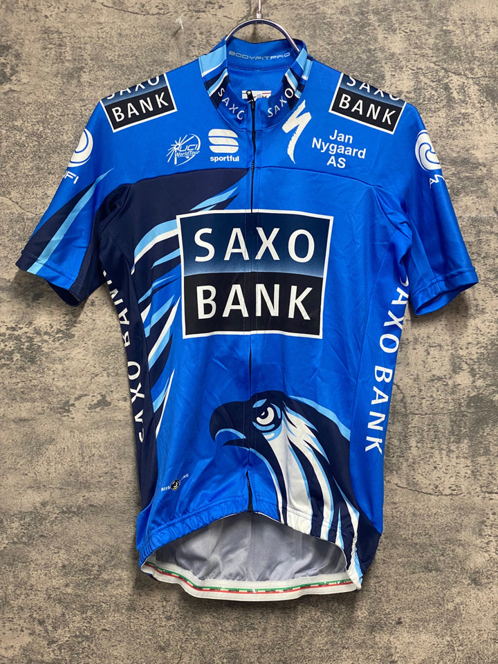 JV215 スポーツフル sportful 半袖 サイクルジャージ 青 M SAXO BANK