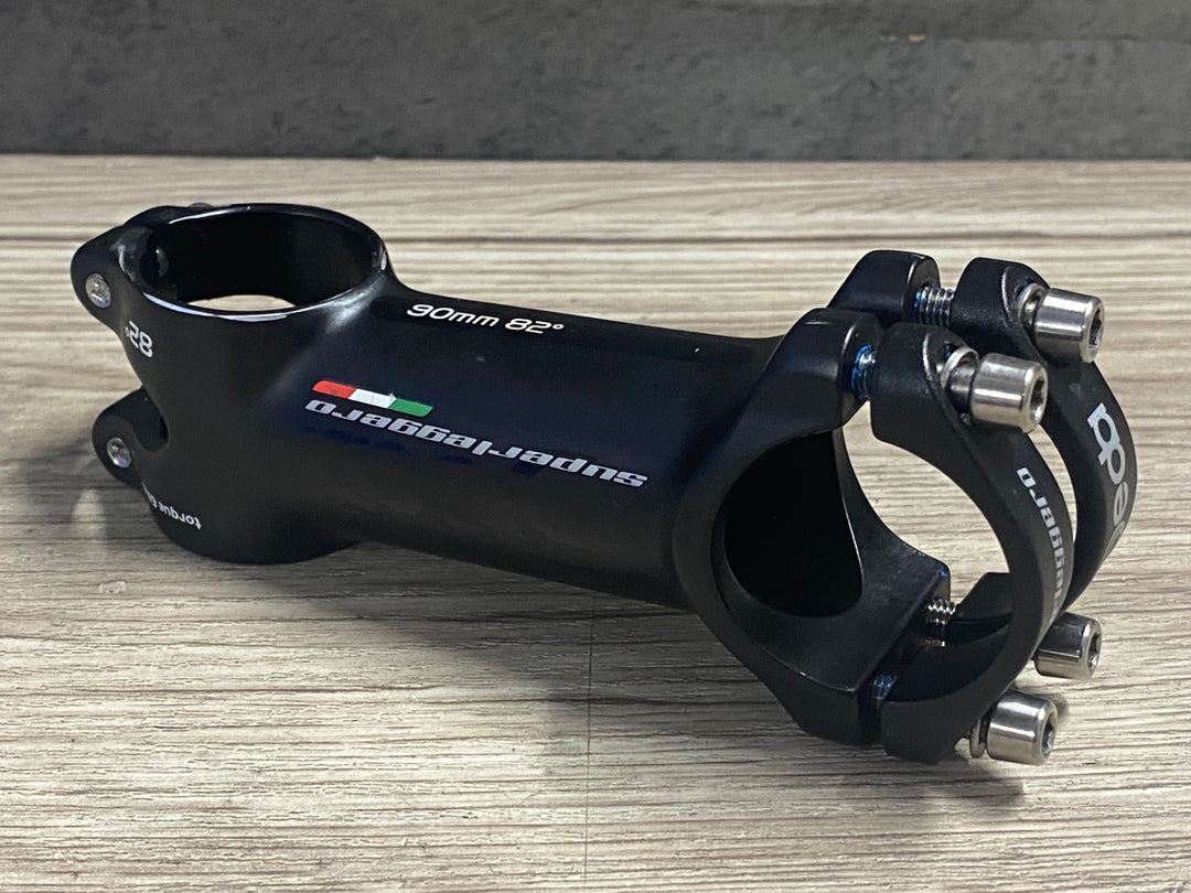 KK743 デダ Deda スーパーレジェーロ Superleggero アルミ ステム 黒 90mm Φ31.7 OS 82°