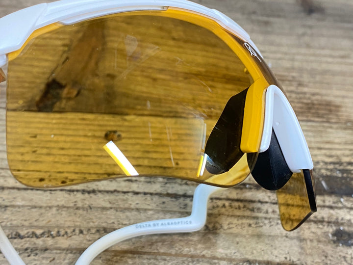 JY692 アルバオプティクス ALBA OPTICS STRATOS サングラス アイウェア 白 VZUM レンズ付属 ※レンズ傷