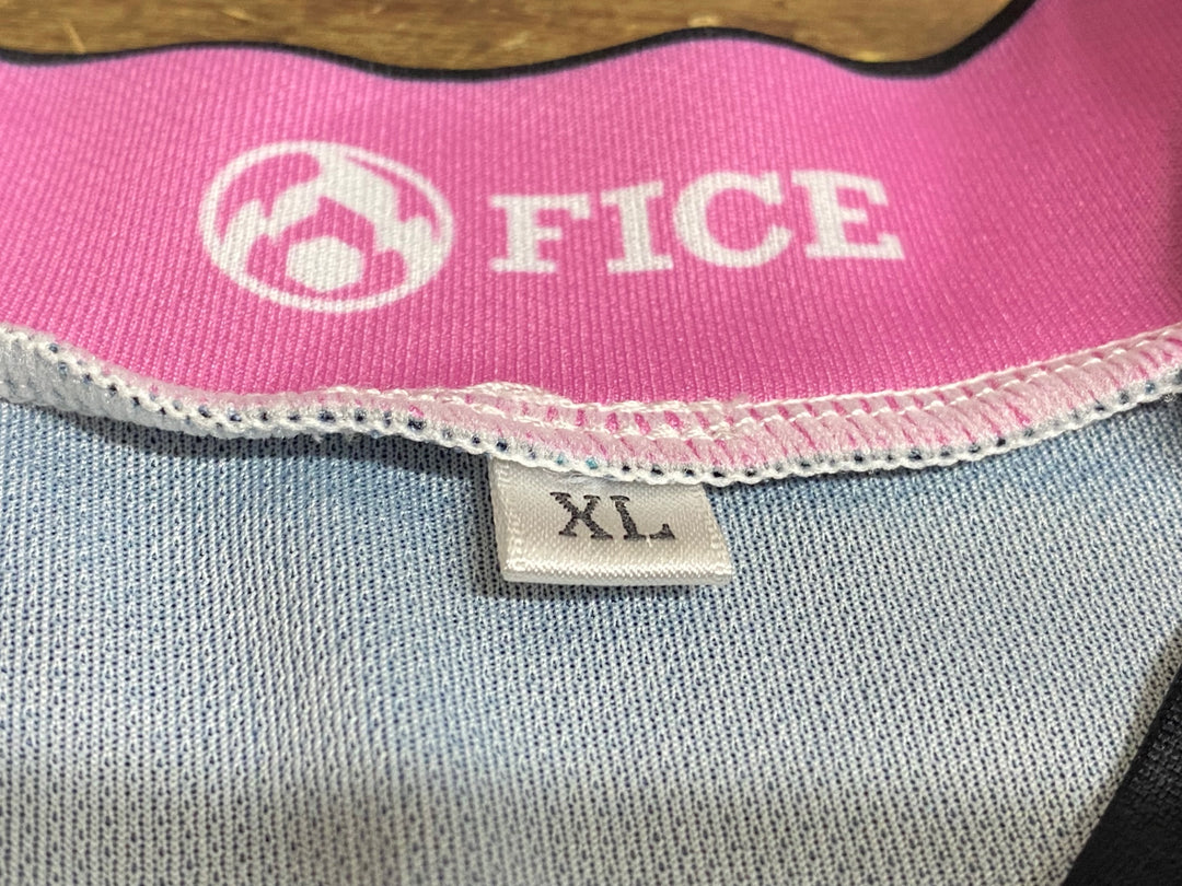 KG895 ファイス FICE 半袖 サイクルジャージ 黒 ピンク XL 幻日のヨハネ ルビィ Ver.