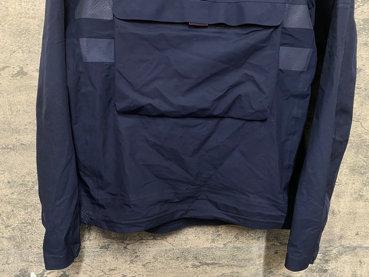 KL464 ラファ Rapha WOMEN'S EXPLORE HOODED GORE-TEX PULLOVER 長袖 ウィンドブレーカー 紺 XS